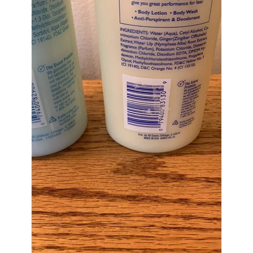 (2) Suave NATURALS Ocean Breeze Ginger Lily Conditioner SET y2k VTG 15oz Aroma